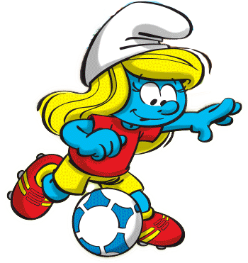 Image Smurfette Soccer Png Smurfs Wiki Fandom - Smurfette Soccer (356x373)
