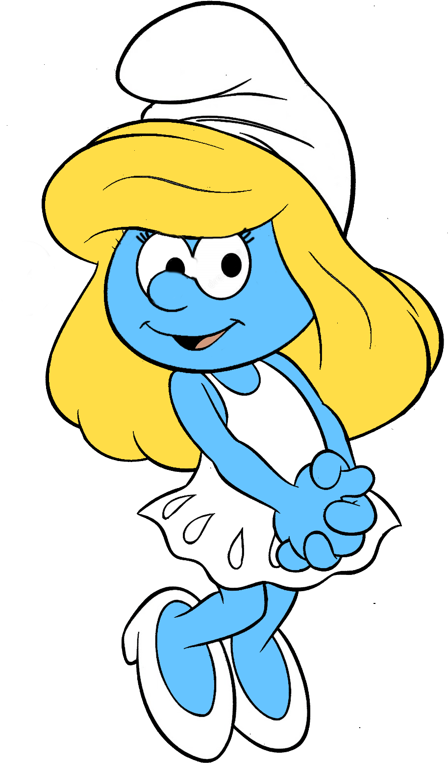 Coloring Pages Graceful Pictures Of Smurfette 5 Latest - Smurfette Png (1151x1600)