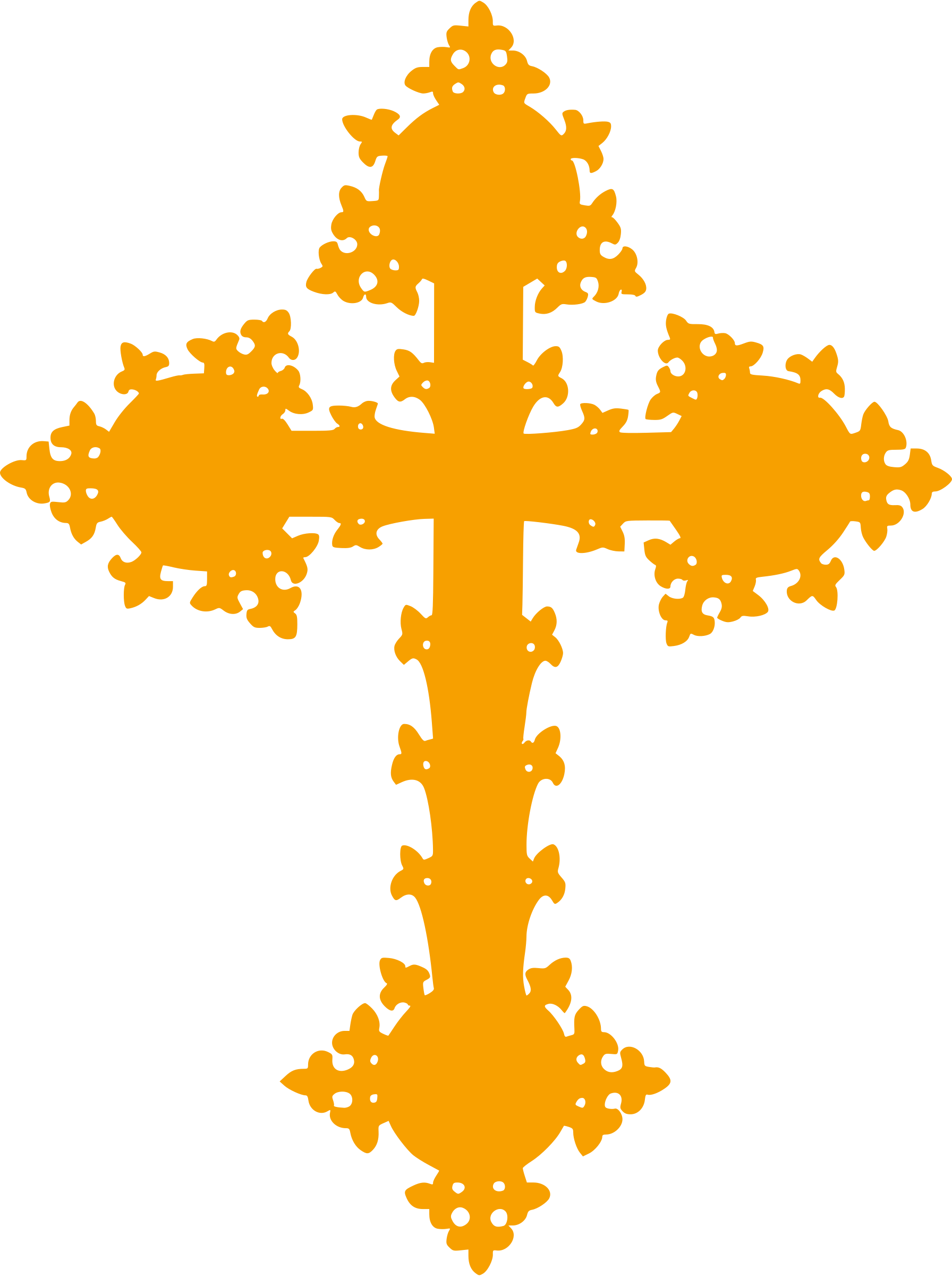 Cross - Gold Detail Png (1792x2400)