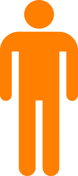 Orange Person Clipart (264x598)