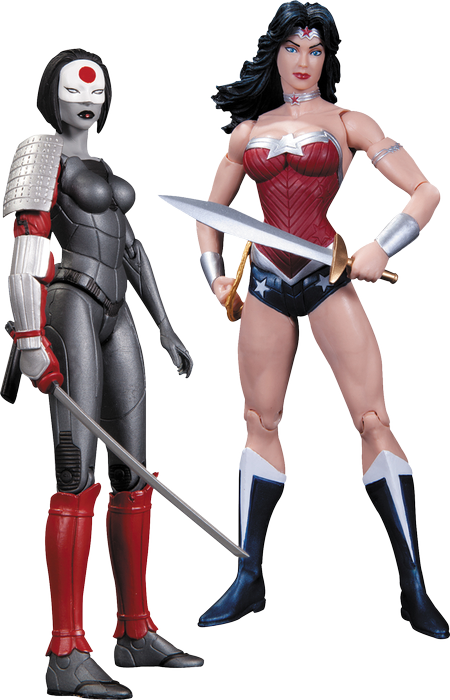 Wonder Woman Vs Katana Action Figure 2-pack - Dc Katana Action Figure (450x700)