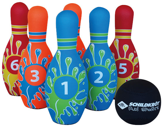 Neopren Kegel Spiel - Schildkrt Fun Sports Neoprene Skittles - Multicoloured (600x484)