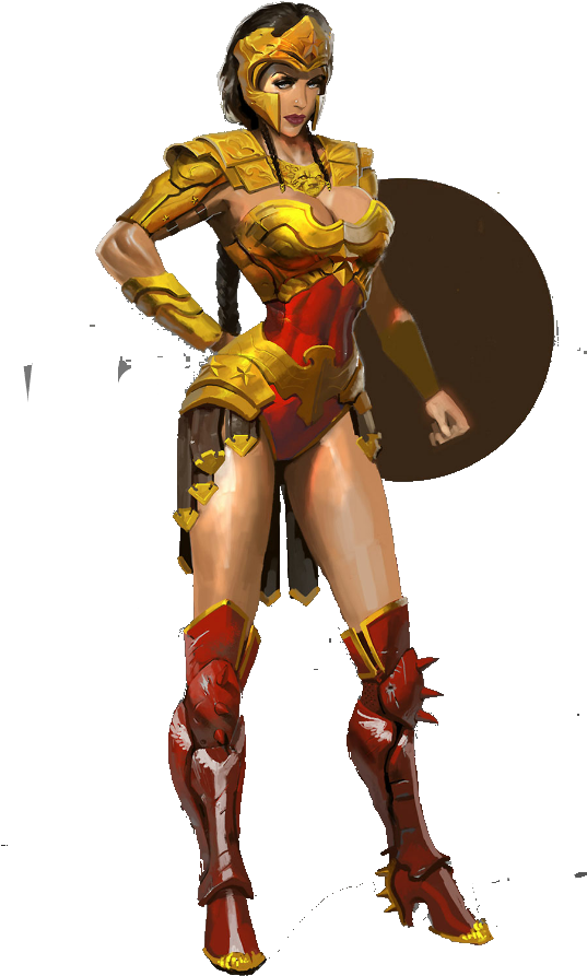 Wonder Woman Injustice Png Wonder Woman Comic Png - Comics (536x1013)