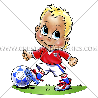 Little Soccer Boy - Cartoon (385x385)