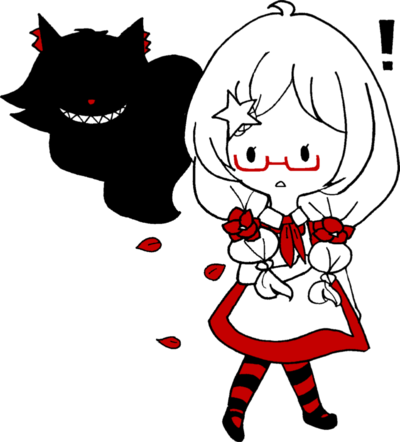 Spinning Around, I Came Face To Face With A Giant Black - Cat Yawns (400x442)