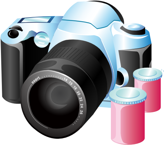 Camera Clipart Png - Best Gift - Camera With Film Hoodie/t-shirt/mug Black/navy/pink/white (1969x2785)