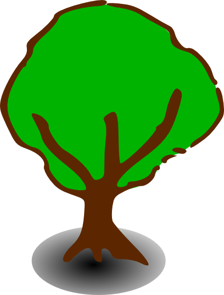 Free Vector Treerpg Map Elements Clip Art - Tree Clip Art (450x594)