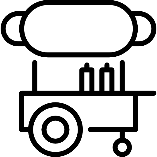 Hot Dog Cart Free Icon - Food (512x512)