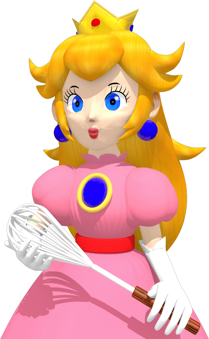 Princess Peach Starts The 1st Royal Cake Bake By Vinfreild - Princess Peach Baking Cake (820x1178)