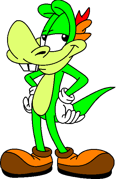 Moss The Gecko By Logiteeka - Deviantart (392x602)