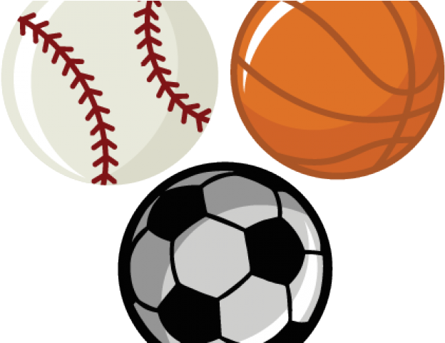 Soccer Clipart Softball - Basketball Soccer Ball And Baseball (640x480)
