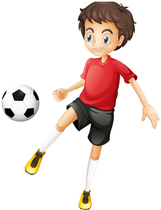 We Have Set Up An Online Store Where You Can Buy The - Boy Playing Football Cartoon (540x450)