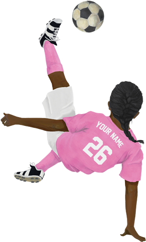 Soccer Player Silhouette Bicycle Kick Download - Girl Bicycle Kick (600x500)