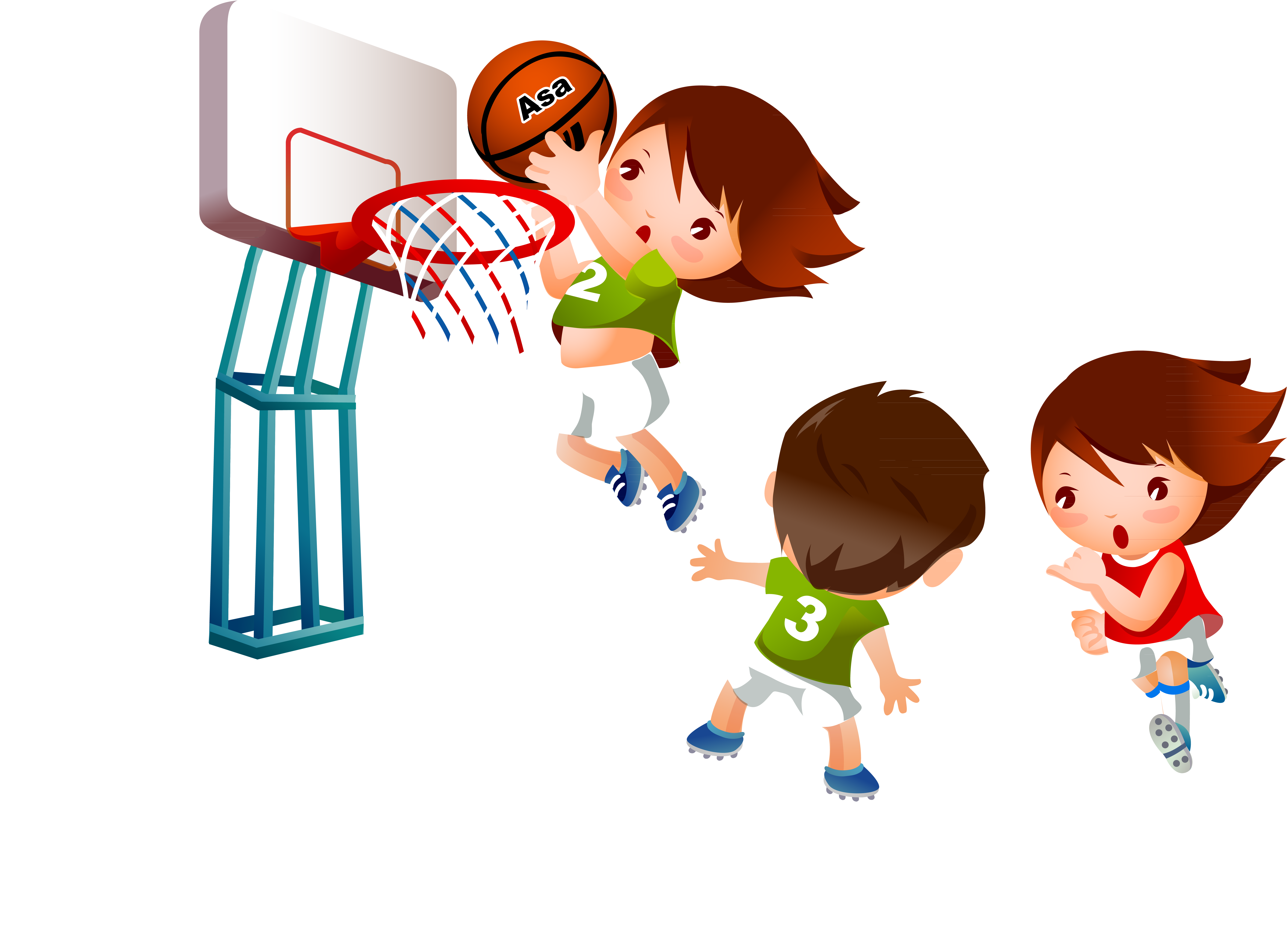 Cartoon Basketball Sport - Play Basketball Cartoon (6796x5029)