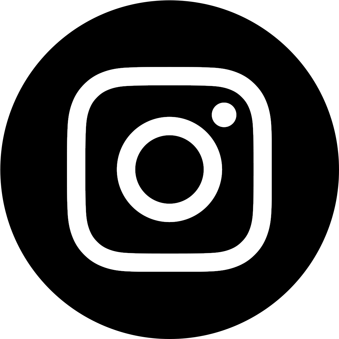 Instagram Icon White On Black Circle - Logo Instagram Black Png (1600x1200)
