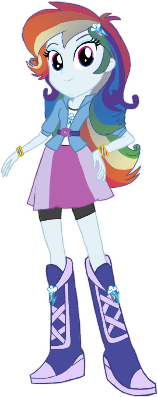 Crystal Prism By Tsundra - Equestria Girls Dazzlings Rainbow Dash (534x1280)