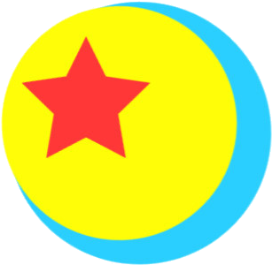 Pixar Ball Side - California Bear Silhouette (376x326)