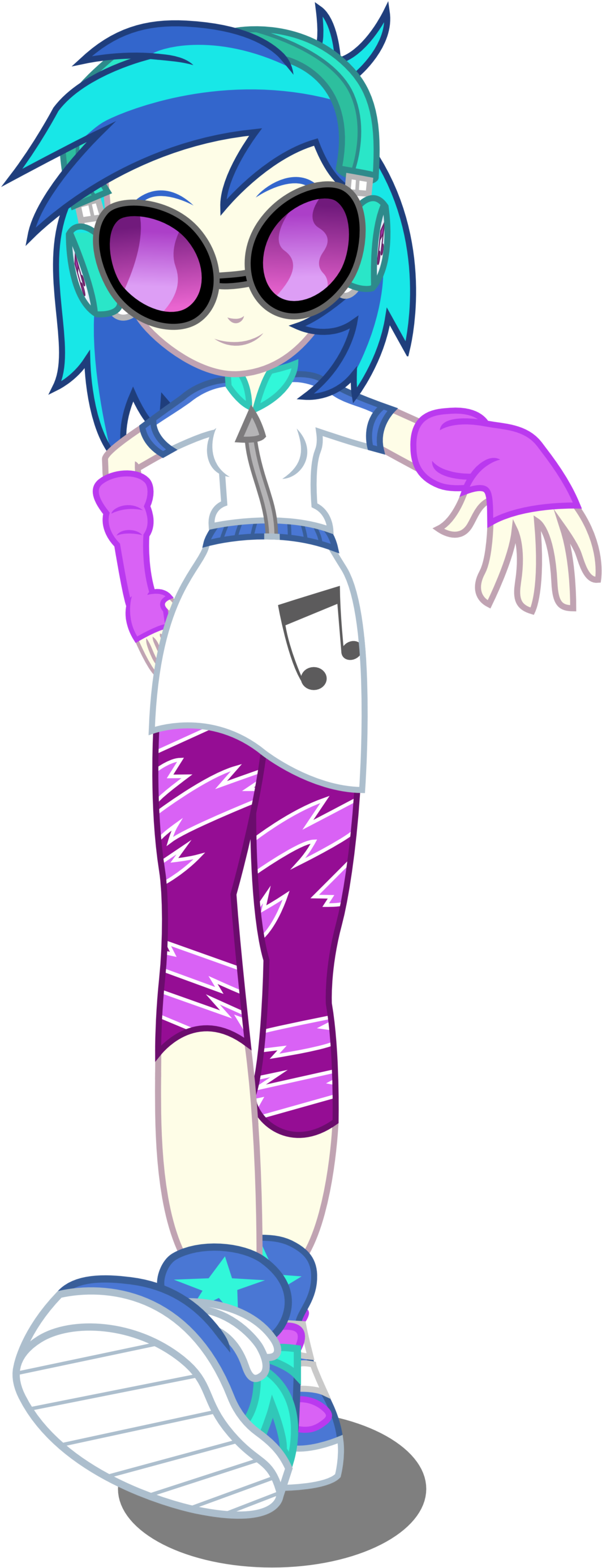 Vinyl Scratch, Rainbow Rocks, Beats By, Equestria Girls, - Mlp Eqg Dj Pon 3 (1280x2859)