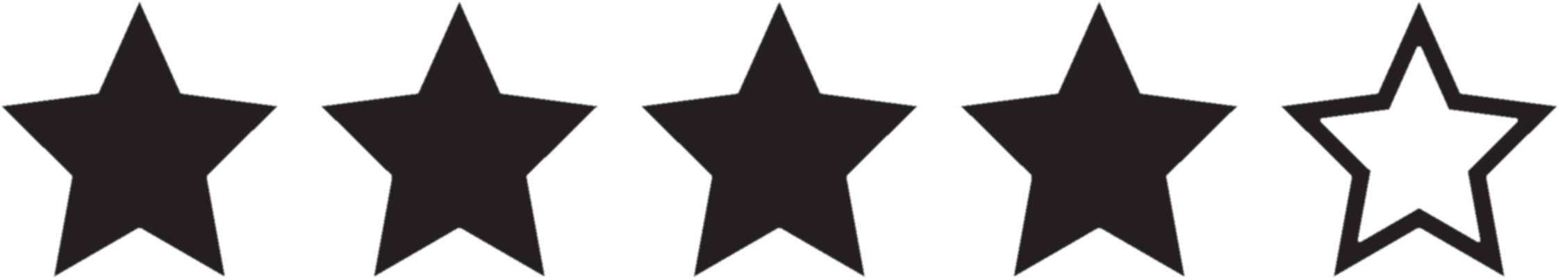 Short Film Review - Blue Four Star Rating (2254x416)