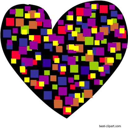 Pixel Heart, Free Clip Art - Clip Art (450x450)