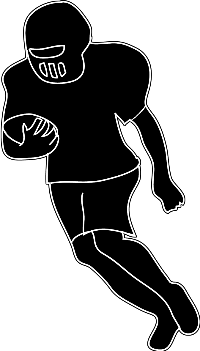 Different Kinds Of Sports Clipart - Football Player Clipart Transparent (673x1181)