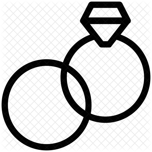 Wedding Rings Icon - Sjk Chung Hua 4 Kuching (512x512)