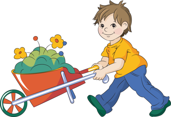 Explore Garden Fencing, Children And More - Push Clipart (600x411)