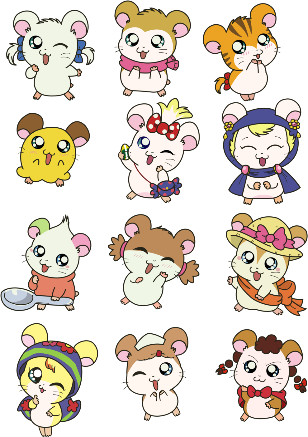 Ham Girls By Kukimao Ham Girls By Kukimao - Hamtaro Ham Ham Girls (1024x1445)