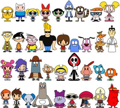 Cartoon And Powerpuff Girls Image - Cartoon Characters Cartoon Network (500x458)