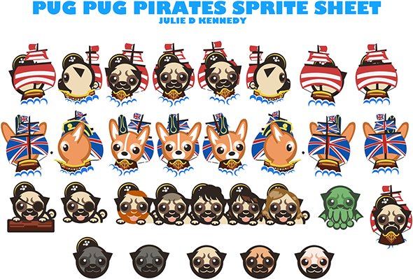 Pug Pug Pirates - Pug Pug Pirates (600x433)