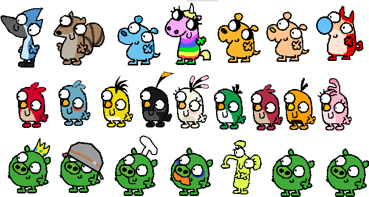 Cartoon Characters In Fg Style By Jared33 - Pig (748x412)