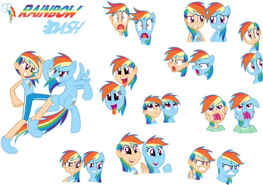 Rainbow Dash Twilight Sparkle Pinkie Pie Rarity Applejack - Mlp Human Rainbow Dash (900x660)