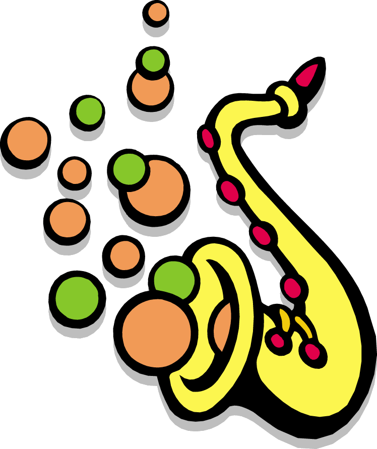 Glitter Animation - Saxofon Animated (748x891)