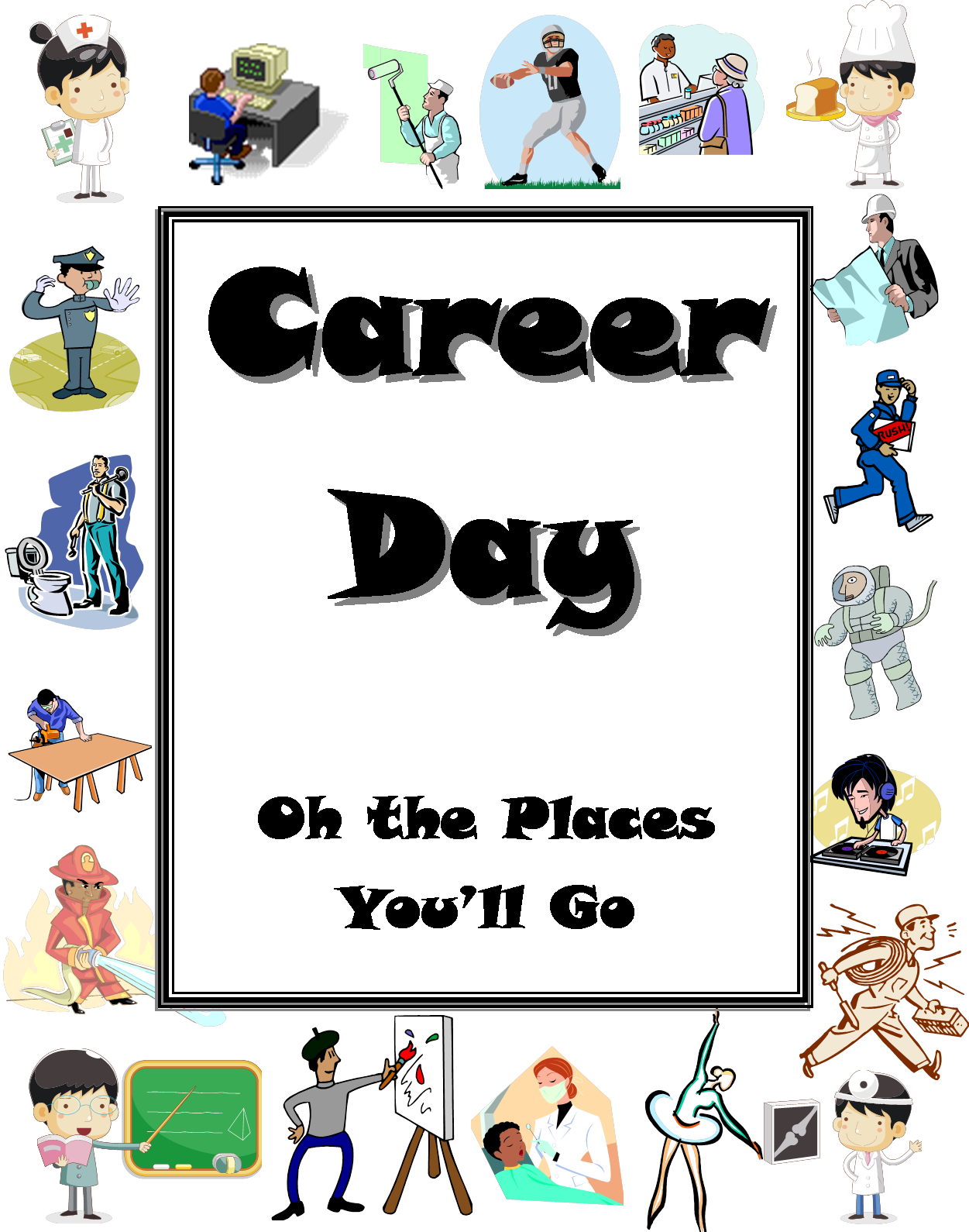 Lovable Career Day Clip Art Medium Size - Career Day Letter To Parents (1251x1590)