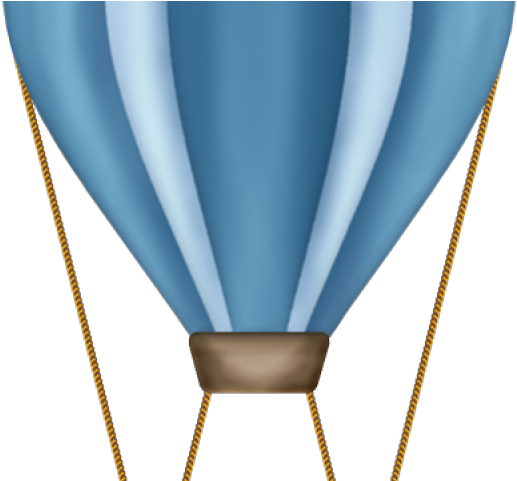 Hot Air Balloon Clipart Baby Blue - Blue Hot Air Balloon Clipart (640x480)