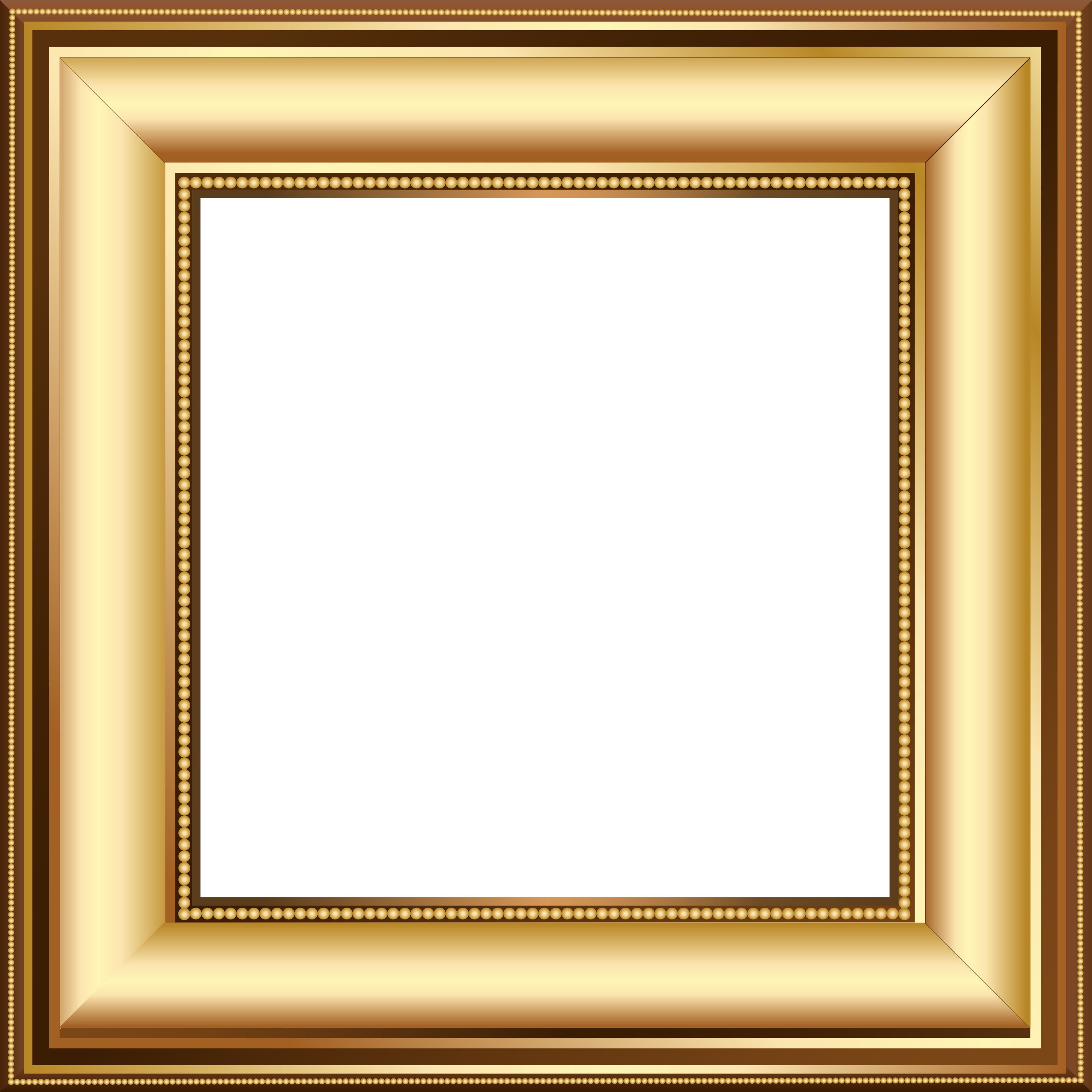 Squares Clipart Gold Frame - Marcos De Cuadros Png (3300x3300)