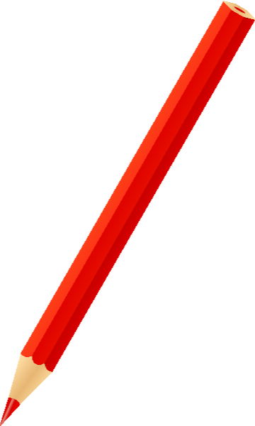 Color Pencil Red - Color Pencil Vector Png (360x600)