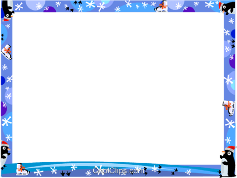 Frame Clipart Winter - Winter Borders And Frames (480x361)