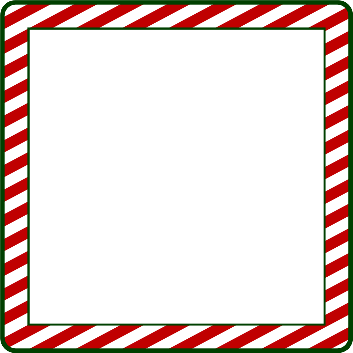 Red Square Clipart Photo Frame Pencil And In Color - Christmas Square Png (1500x1800)
