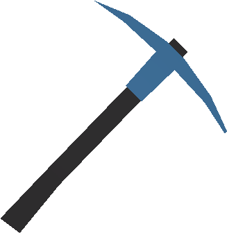 Blue Pickaxe - Blue Pick Axe Logo (400x400)