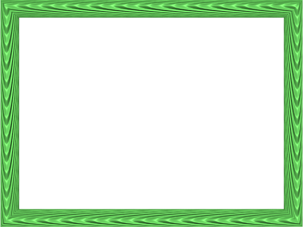 Colorful Frames And Borders Png Download - Green (600x450)