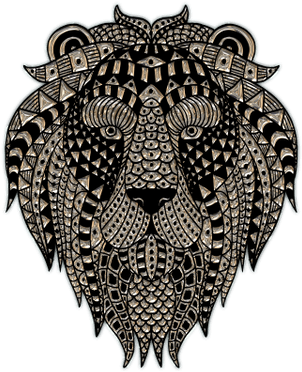 Lion Head Plastic Art - Lion Head Png Art (400x400)