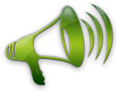 Speakers Clipart Green - Green Loudspeaker (420x420)