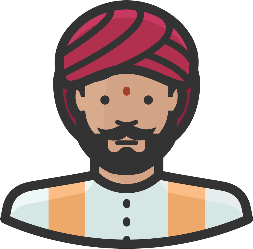 Indian Man Icon - Indian Icon (1024x1024)