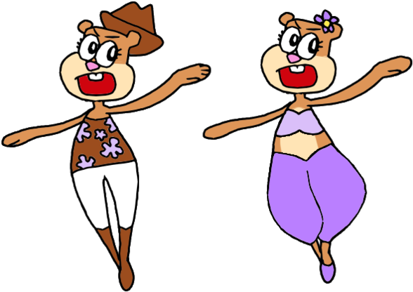 Sandy Cheeks Outfits By Webkinzspongebob On Deviantart - Sandy Cheeks (600x419)