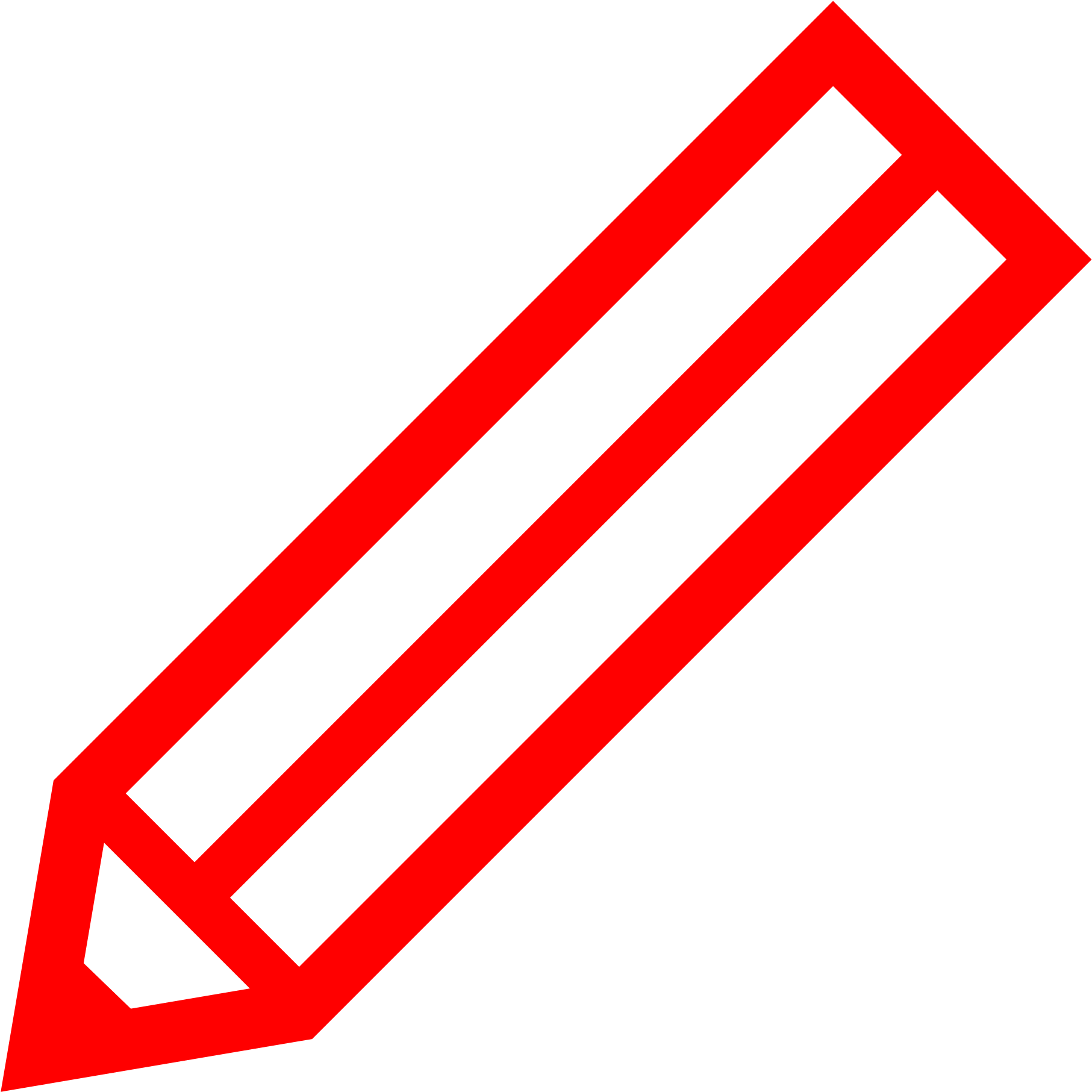 Pencil Svg - Pencil Red Png (2000x2000)
