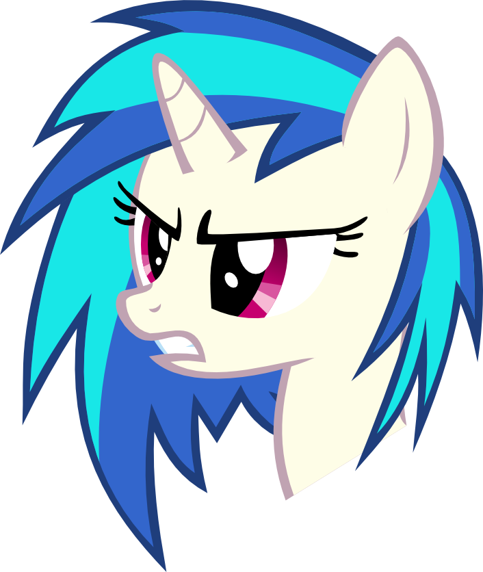Pissed Off Vinyl By Redtoxindash - Vinyl Scratch Pony (706x836)