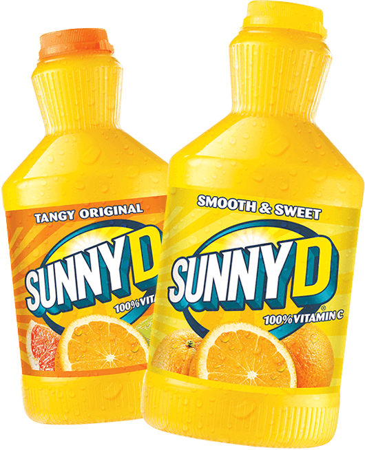 Orange Juice Bottle Clipart - Sunny D Tangy Original Citrus Punch (530x654)
