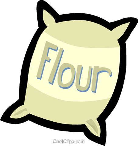 Flour Royalty Free Vector Clip Art Illustration Vc004835 - Flour Royalty Free Vector Clip Art Illustration Vc004835 (454x480)