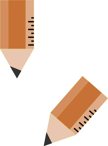 Pencil Drawing A Line Clip At Clker Vector Clip Pencils - Initial Coin Offering (444x600)